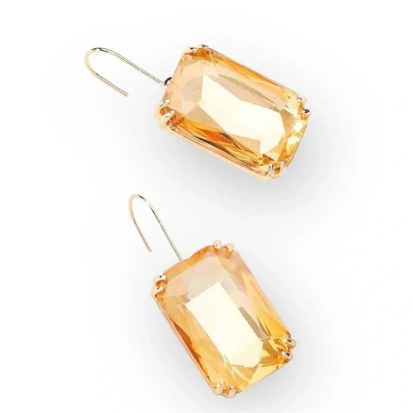 Anthropologie Jewelry - Vintage Champagne Gold Earrings